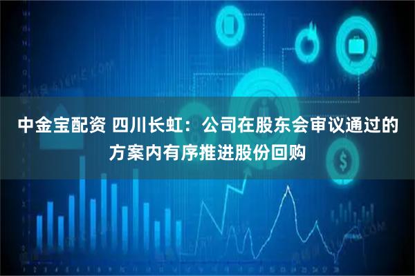 中金宝配资 四川长虹：公司在股东会审议通过的方案内有序推进股份回购